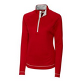 Cutter & Buck Ladies' CB DryTec Long Sleeve Evolve Half Zip Pullover